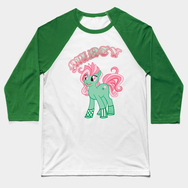 Minty-licious Baseball T-Shirt by Novanator